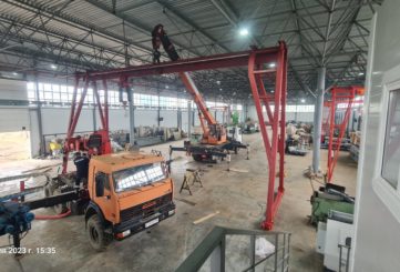 Автомобильная кран балка с приводом